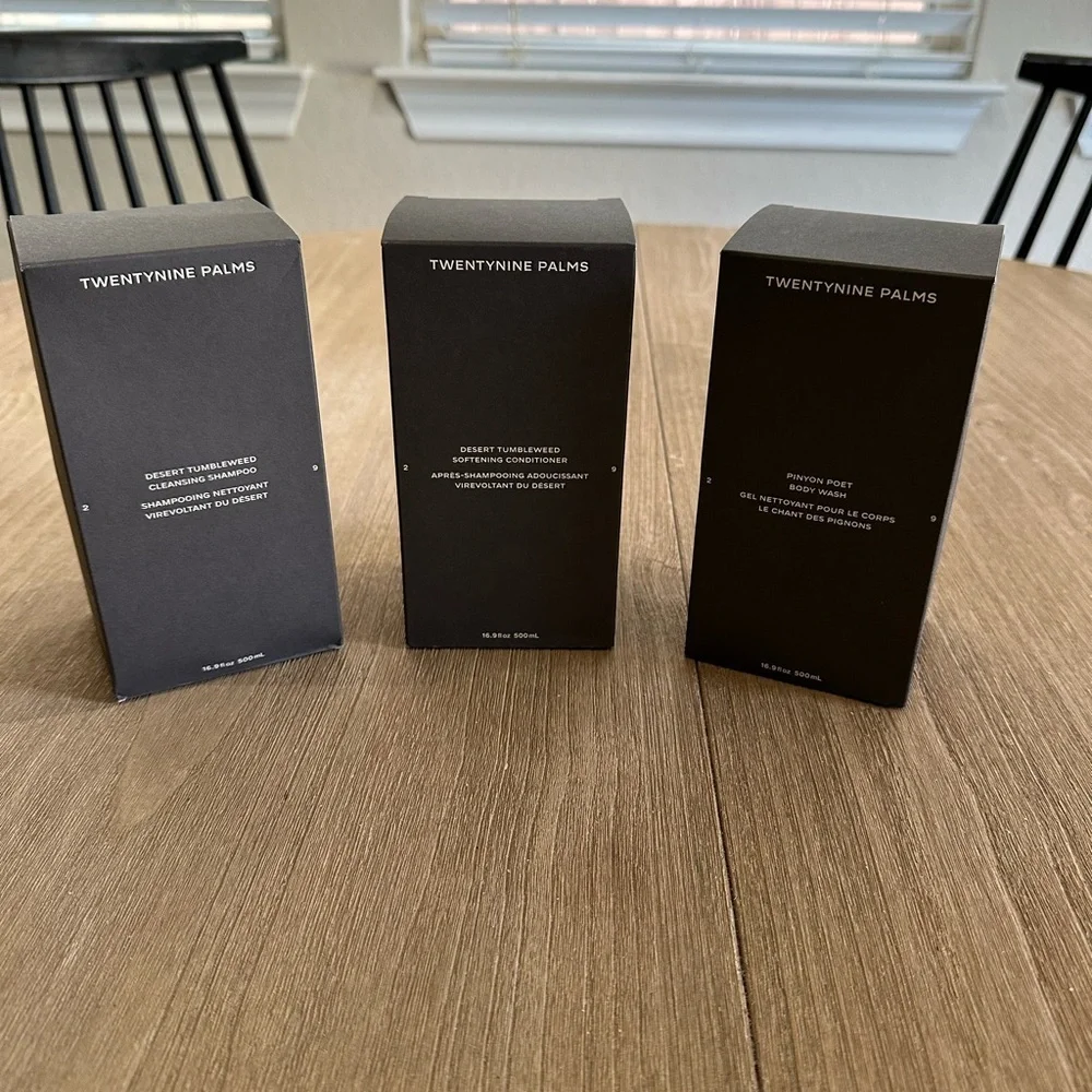 NEW Twenty Nine Palms Trio, Shampoo, Conditioner & Body Wash